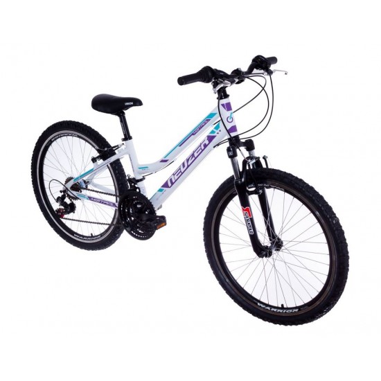 Bicicleta copii Neuzer Mistral 24 inch alb-violet