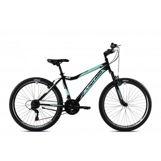 Bicicleta Capriolo Diavolo FS 600 26 inch negru-turquize