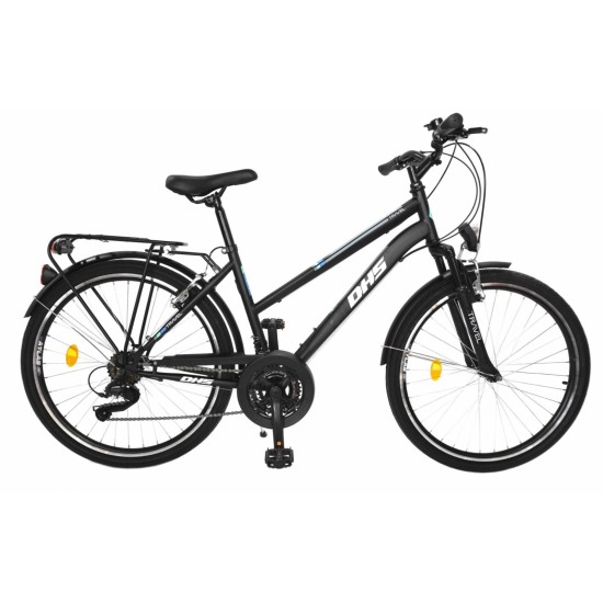 Bicicleta DHS - MTB Travel 2654 26 inch neagra